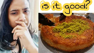 "KUNAFA " DESSERT is it good? | SUPERMARKETS in abu dhabi HOW THEY LOOK |