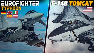 F-14B Tomcat Vs Eurofighter Typhoon | Digital Combat Simulator | DCS |