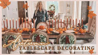 🍁Fall Decorate with me | 2023 Fall Decorating Ideas | Cozy Fall Dining Table  Decor | Fall Decor