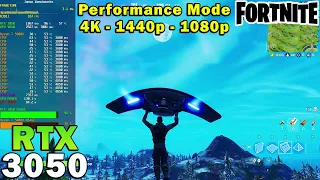 Fortnite Performance Mode | RTX 3050 | Ryzen 7 5800X | 4K - 1440p - 1080p | Settings Tested