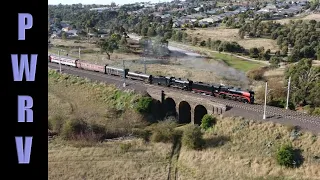 August 2021 Monthly Railway Drone Compilation : Victorian Steam, Diesel & Electric trains PWRV