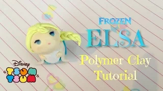 Disney Frozen Elsa Tsum Tsum Toy Polymer Clay Tutorial