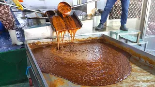 Amazing Brown Sugar Production Factory / 黑糖製作, 柴燒黑糖 - Taiwanese Food