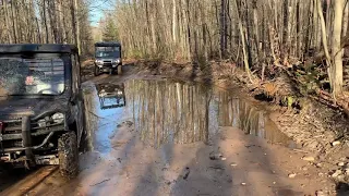 Kawasaki Mule Pro Fxt water hole crossing