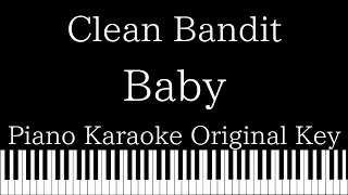 【Piano Karaoke Instrumental】Baby / Clean Bandit feat. MARINA & Luis Fonsi【Original Key】