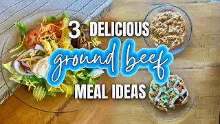 3 DELICIOUS GROUND BEEF RECIPES | EASY MEALS | What's for Dinner | MEL COOP