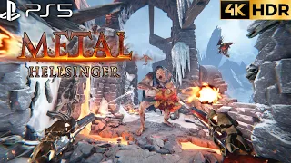 (PS5)Metal Hellsinger The Hounds Gameplay Walkthrough 4K 60FPS HDR| Metal Hellsinger Two Handed Guns
