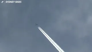 High Altitude Plane Contrails - Sydney Plane Spotting [4K]