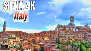 SIENA Italy 4K Video 🍷 MEDIEVAL VILLAGE WALKING TOUR 🌞 Amazing Architecture