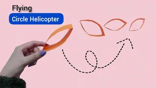 Circle Helicopter Flying Toy| Paper Flying Circle