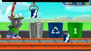 Paw Patrol Game Academy - Rocky (mission garbage sorting) - Щенячий Патруль игра - Рокки сортировщик