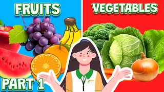 Bé Học Tiếng Anh Chủ Đề Rau Củ Quả | Learn Names of Fruits and Vegetables in English [Part 1]