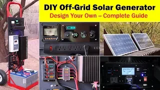 High-Capacity Off-Grid Solar Generator (rev 4) -- Wiring Diagram, Parts List, Design Worksheet