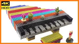 How to make Magnetic Piano | Satisfying DIY from Magnetic Balls | Top 10 Magnetics [4K]