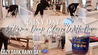 RELAXING RAINY DAY CLEAN WITH ME 🌧️ | DEEP CLEANING MOTIVATION 2024