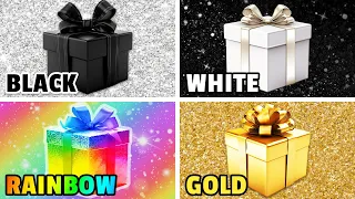 Choose Your Gift...! 🎁🌈🖤🤍👑 4-Gift Challenge! How Lucky Are You?