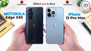 Motorola Edge X30 vs iPhone 13 Pro Max || Full Comparison ⚡ Which one is Best.