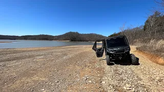 2022 can-am defender hd10 limited trail ride to the lake