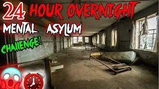 24 HOUR OVERNIGHT CHALLENGE in MENTAL ASYLUM! ABANDONED MENTAL ASYLUM CHALLENGE! | MOE SARGI