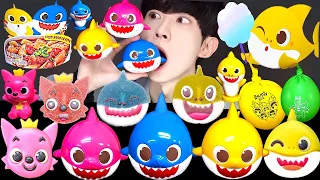 ASMR ICE CREAM BABY SHARK JELLY RECIPE PARTY 직접 만든 아기상어 핑크퐁 젤리 먹방 DESSERTS MUKBANG EATING SOUNDS