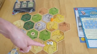 The Settlers of Catan board game-how to setup play and review 10th anniversary 3D pieces Amass Games