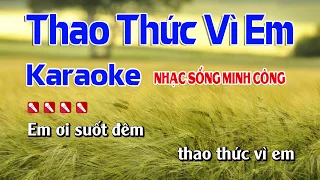 Thao Thức Vì Em Karaoke Nhạc Sống Hay Nhất || Dễ Hát Nhất || Tone Nam