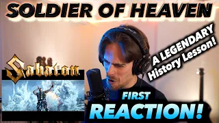 Sabaton - Soldier Of Heaven FIRST REACTION! (SO HEROIC!!)
