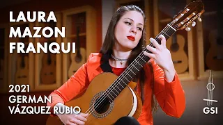 Claudia Montero's "Tres Colores Porteños: Rojo" by Laura Mazon Franqui on a 2021 G.V. Rubio "Divina"