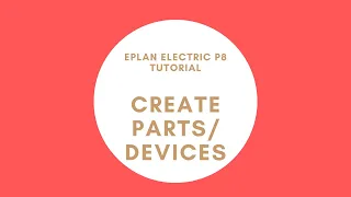 Create new Part/Device | EPLAN 2.9