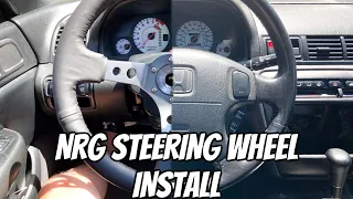 NRG Steering Wheel Install | (99 Honda Prelude)