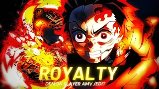 Tanjiro "SUN HALO DRAGON" 🔥- Royalty 4K | Demon Slayer S3 [EDIT/AMV] Quick!