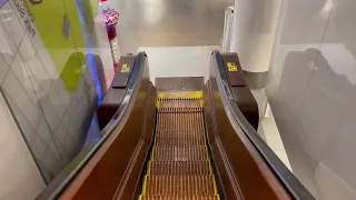 ABSOLUTELY BEAUTIFUL!! Historic Otis Wooden Escalators at Macy's Herald Square in New York City, NY.