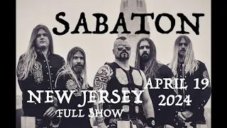 SABATON "FULL SHOW" Prudential Center Newark NJ 4/19/2024