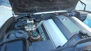 BMW 540i E34 V8 engine start