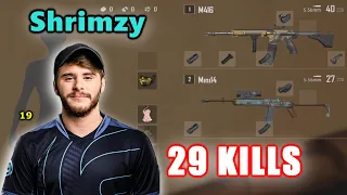 Soniqs Shrimzy & Hwinn - 29 KILLS - M416+Mini14 - DUO vs SQUADS - PUBG