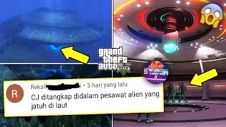 MEMBONGKAR MISTERI RAHASIA GTA 5 UFO Bawah Laut & Alien No Hoax - Easter Egg CJ GTA San Andreas !!!