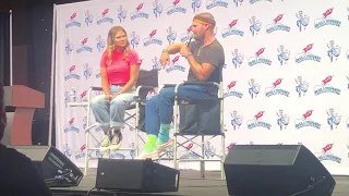 Stephen & Cassandra Amell GalaxyCon Raleigh 2021  "Stunts you did anyway after they told you not to"