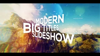 Big Titles Slideshow | After Effects Template | Openers