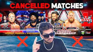 Brock Lesnar vs Jinder Mahal and other WWE Cancelled Matches that should have happened ft. Roman