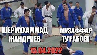 ШЕРМУХАММАД ЖАНДРИЕВ МУЗЗАФФАР ТУРОБОЕВ ЯНГИ СХВАТКАСИ .15.04.2022