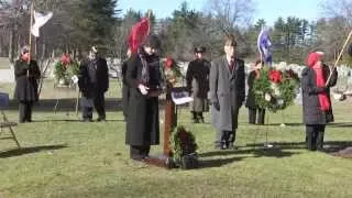 The Abigail Phelps Chapter of the DAR participate in: Wreaths Across America