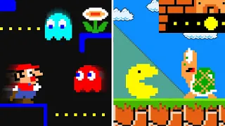 Super Mario Bros. and Pacman Game Switched Places?