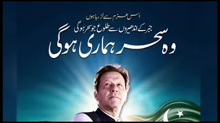 Chairman Imran Khan's prerecorded message to join hands in his struggle for Haqeeqi Azaadi.