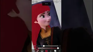 What if Princess Anna had "Fire powers"?🧡🤍 #shorts