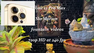 iPhone 12 Pro Max slow motion  720p HD at 240 fps