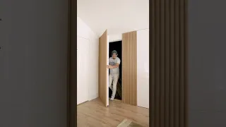 Check out this Hidden Door! // woodworking // How To // #shorts