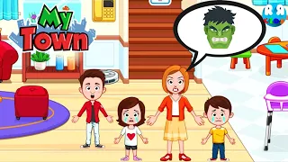 ​ My Town  Home Family Doll House - Why Mom Angry with her Kids ??