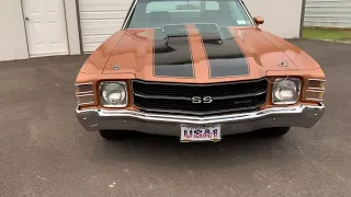 1971 Burnt Angry Orange Chevelle SS 454 4-Speed