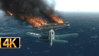 BATTLE OF MIDWAY LOOKS ABSOLUTELY ALRIGHT - Air Conflicts Pacific Carriers Gameplay [4K]