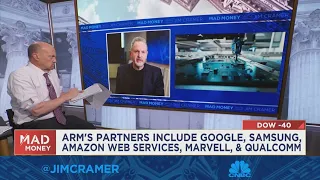 Arm Holdings CEO Rene Haas talks the company's first quarterly earnings report with Jim Cramer